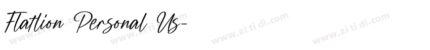 Flatlion Personal Us字体转换 Flatlion Personal Us字体转换